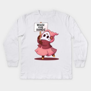 Wash Your Hands Kids Long Sleeve T-Shirt
